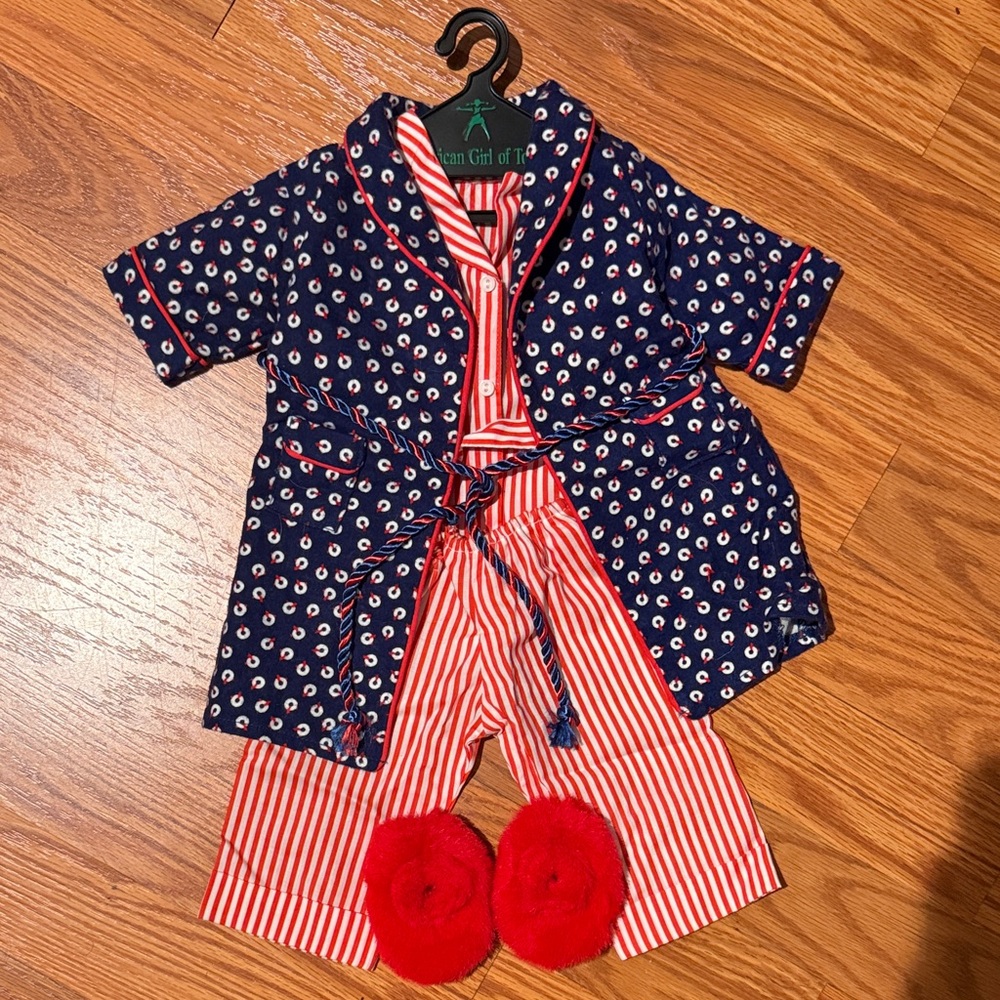 American Girl Molly Pajamas and Robe Outfit